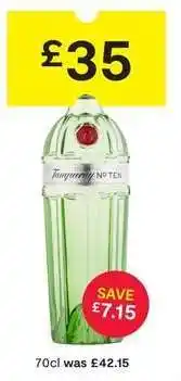 SuperValu Tanqueray No. Ten offer