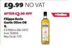 Costco Filippo Berio Garlic Olive Oil 1L offer