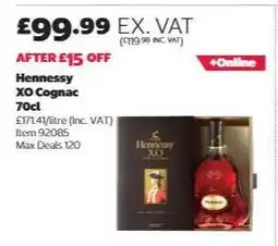 Costco Hennessy XO Cognac offer