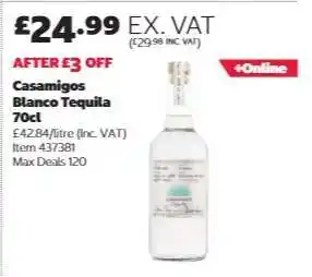 Casamigos Blanco Tequila 70cl