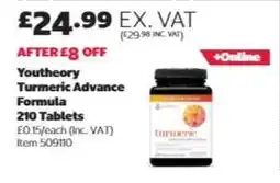 Costco Youtheory Turmeric Advance Formula 210 Tablets offer