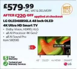 Costco LG OLED48B56LA 48 Inch OLED offer