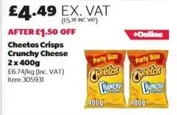 Costco Cheetos Crisps Crunchy Cheese 2 x 400g offer