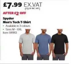 Costco Spyder Men's Tech T-Shirt offer