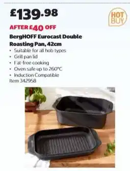 Costco BergHOFF Eurocast Double Roasting Pan, 42cm offer