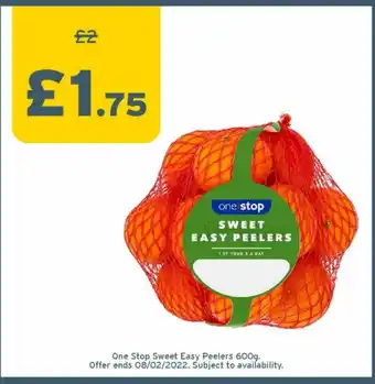 One Stop One Stop Sweet East Peelers 600g offer