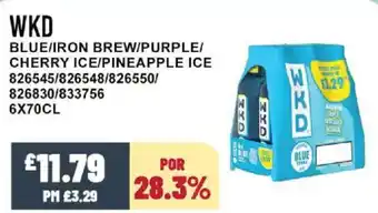 WKD Blue/iron brew/purple/ cherry ice/pineapple ice