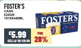Bestway FOSTER'S Cans offer