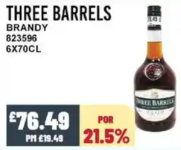 Bestway THREE BARRELS Brandy offer