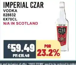Bestway IMPERIAL CZAR Vodka offer