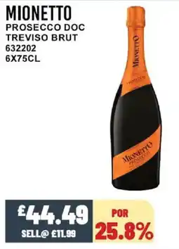 Bestway MIONETTO Prosecco doc treviso brut offer