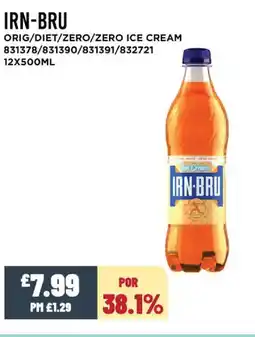 Bestway IRN-BRU Orig/diet/zero/zero ice cream offer