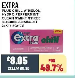 Bestway EXTRA Plus chill w'melon/ hydro peppermint/ clean s'mint s'free offer
