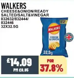 Bestway WALKERS Cheese&onion/ready salted/salt&vinegar offer
