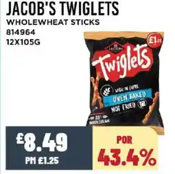 Bestway JACOB'S TWIGLETS Whole wheat sticks offer