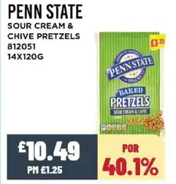 Bestway PENN STATE Sour cream & chive pretzels offer