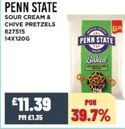 Bestway PENN STATE Sour cream & chive pretzels offer