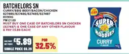 Bestway BATCHELORS SN Curry/bbq beef/bacon/chicken offer