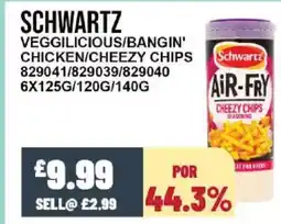 Bestway SCHWARTZ Veggilicious/bangin' chicken/cheezy chips offer
