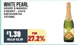 Bestway WHITE PEARL Grape & mango/ s'berry juice offer