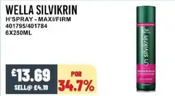 Bestway WELLA SILVIKRIN H'spray - maxi/firm offer