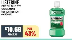 Bestway LISTERINE Fresh burst/ coolmint offer