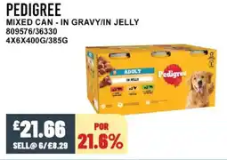Bestway PEDIGREE Mixed can - in gravy/in jelly offer