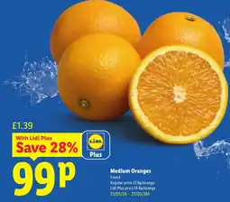Lidl Medium Oranges offer