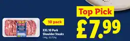 Lidl XXL 10 Pork Shoulder Steaks offer