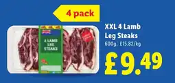Lidl XXL 4 Lamb Leg Steaks offer