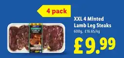 Lidl XXL 4 Minted Lamb Leg Steaks offer