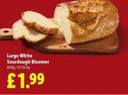 Lidl Large White Sourdough Bloomer offer