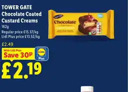 Lidl TOWER GATE Chocolate Coated Custard Creams offer