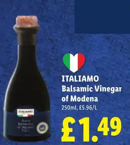 Lidl ITALIAMO Balsamic Vinegar of Modena offer