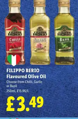 Lidl FILIPPO BERIO Flavoured Olive Oil offer
