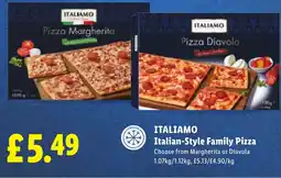 Lidl ITALIAMO Italian-Style Family Pizza offer