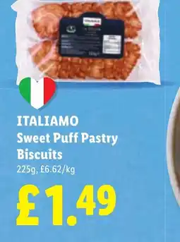 Lidl ITALIAMO Sweet Puff Pastry Biscuits offer