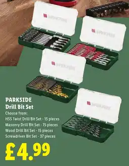 Lidl PARKSIDE Drill Bit Set offer