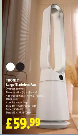 Lidl TRONIC Large Bladeless Fan offer