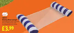 Lidl CRIVIT Floating Water Lounger offer