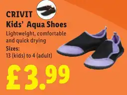 Lidl CRIVIT Kids' Aqua Shoes offer