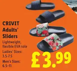 Lidl CRIVIT Adults' Sliders offer