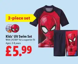 Lidl Kids' UV Swim Set offer