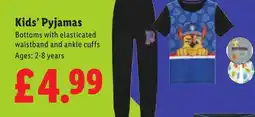 Lidl Kids' Pyjamas offer