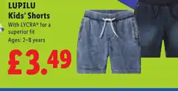 Lidl LUPILU Kids' Shorts offer