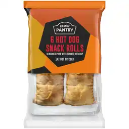 Iceland The Pastry Pantry 6 Hot Dog Snack Rolls 180g offer