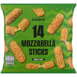Iceland Iceland 14 (Approx.) Mozzarella Sticks 210g offer