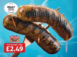 Aldi Pork Sausages offer