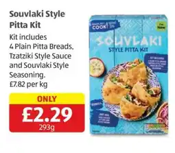 Aldi Souvlaki Style Pitta Kit offer