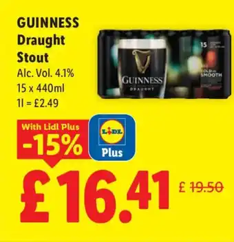 Lidl GUINNESS Draught Stout offer